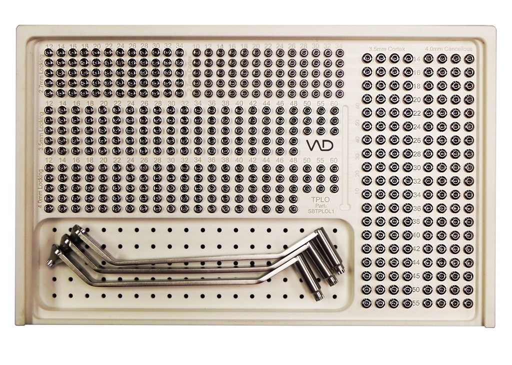 The Locking + Non-Locking Screw Box with Instrument Bay