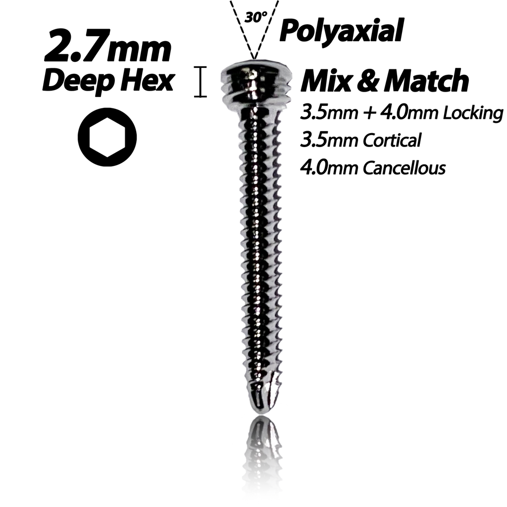 2.7mm Locking Self-Tapping Cortical Screws