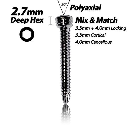 2.7mm Locking Self-Tapping Cortical Screws